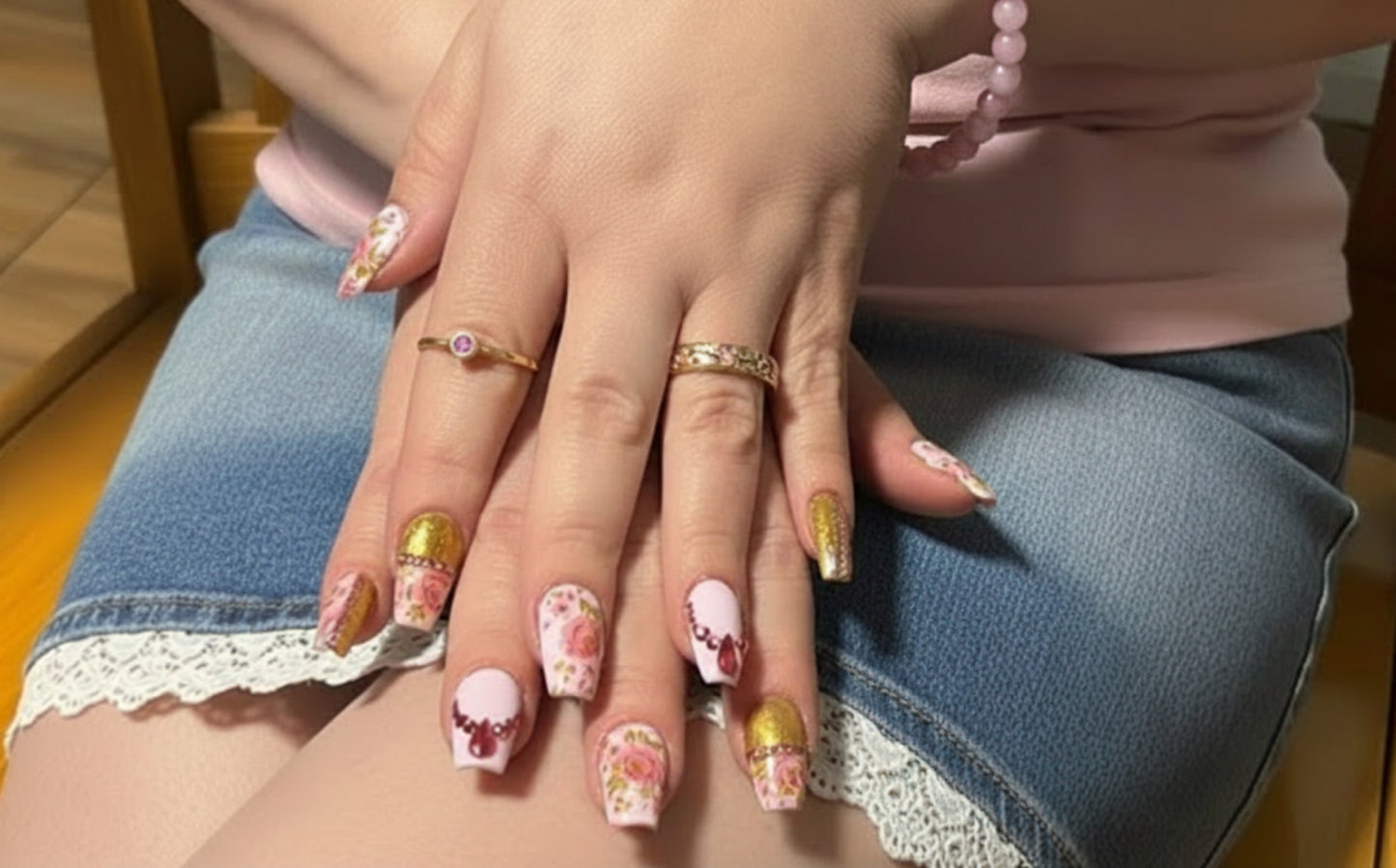 Floral and Gold